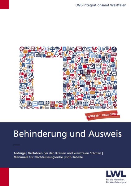 Titelblatt der Broschüre "Behinderung und Ausweis"