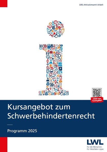 Titelblatt der Broschüre "Kursangebot zum Schwerbehindertenrecht"