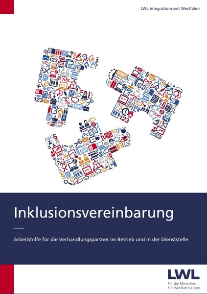 Titelblatt der Broschüre "Inklusionsvereinbarung"