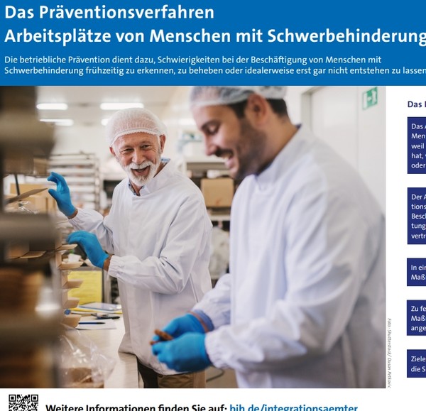 Titelblatt des Flyers: Das Präventionsverfahren