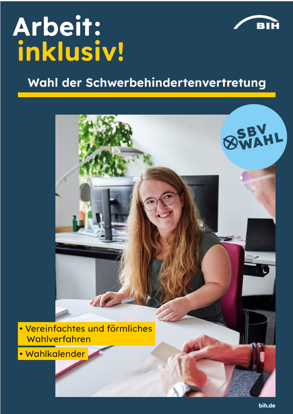 Titelblatt der Broschüre "ZB Spezial Wahl der Schwerbehindertenvertretung"
