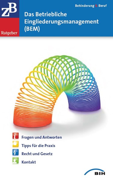 Titelblatt der Broschüre "ZB Ratgeber Das Betriebliche Eingliederungsmanagement (BEM)"
